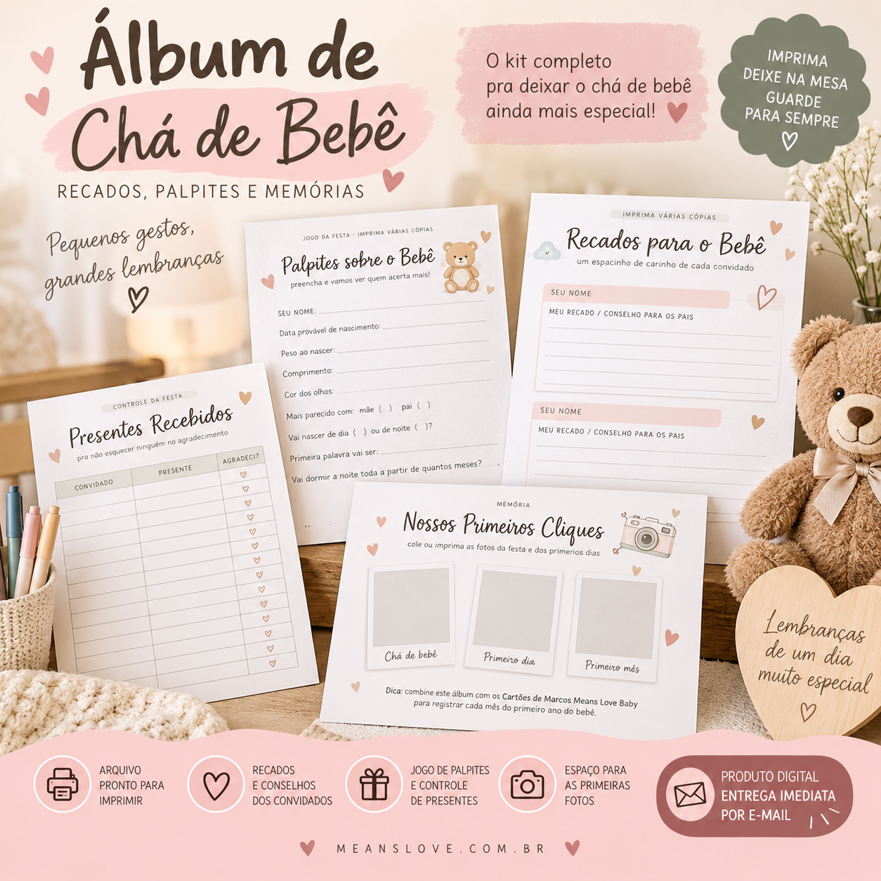 Meu Chá de Bebê - Álbum & Brincadeiras