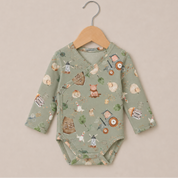 Body Kimono Recém-Nascido à 3 Meses - Cotton Adapt | Farm Days Sage
