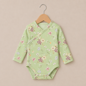 Body Kimono Recém-Nascido à 3 Meses - Cotton Adapt | Jardim De Primavera