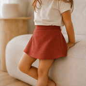 Saia com Short – Algodão Premium | Terracota