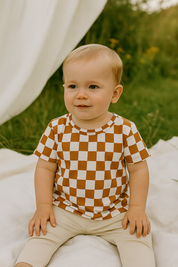 Camiseta Bebê/Infantil Manga Curta Unissex – Algodão Premium Estampa Exclusiva | Grid