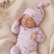 Saída Maternidade Recém-Nascido 4 Peças - Cotton Adapt | Jardim Lilás