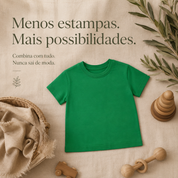 Camiseta Manga Curta - Meia Malha | Verde Bandeira