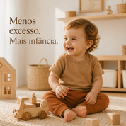 Camiseta Manga Curta - Meia Malha | Bege Médio