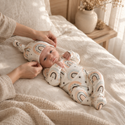 Saída Maternidade Recém-Nascido 4 Peças - Cotton Adapt | Baby Rainbow