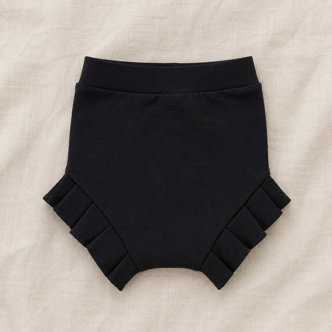 Short Plissado - Algodão Premium | Preto