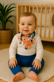 Bandana/Babador Bebê Unissex [Algodão - Estampada] - Tie Dye