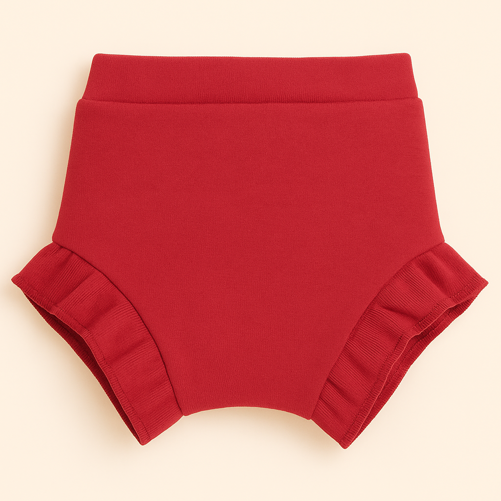 Short Bebê e Infantil Menina – Tecido Algodão Liso | Cor Terracota