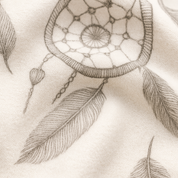 Faixinha de Cabelo Bebê - Algodão Premium Estampa Exclusiva | Boho Dreamcatcher Minimalista