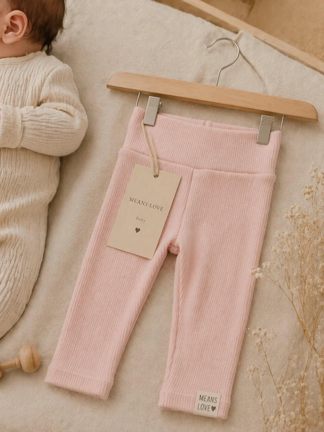 Legging - Algodão Canelado | Rosa Chá