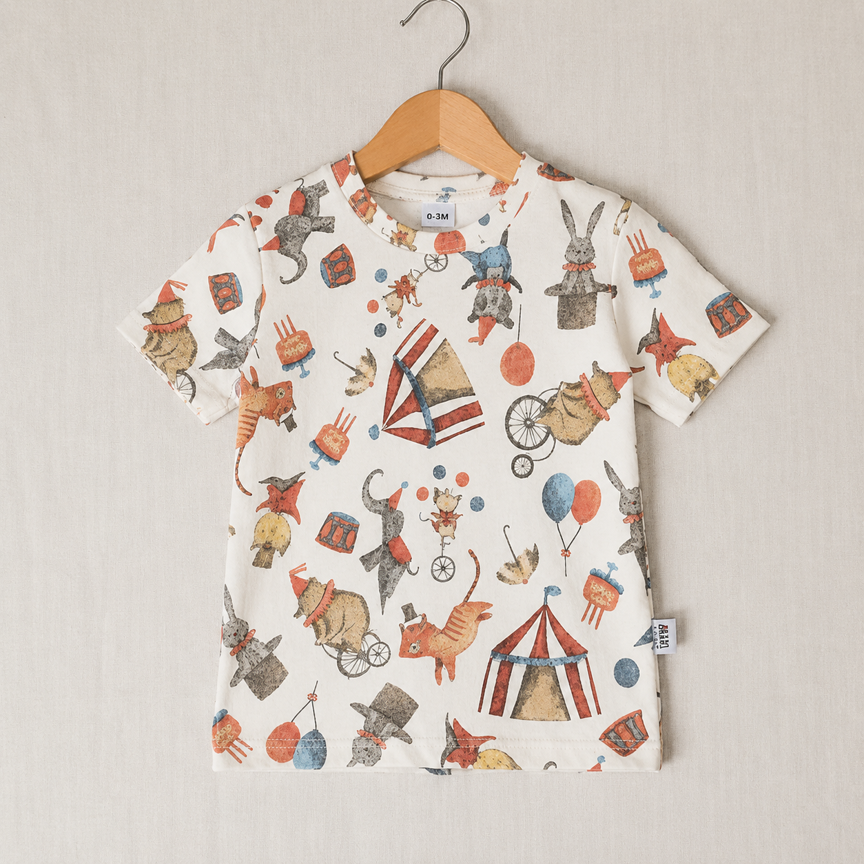 Camiseta Manga Curta - Malha Algodão | Circo Vintage