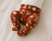 Calça Recém-Nascido à 3 meses com Pezinho – Cotton Adapt | Farm Days Terracota