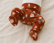Calça Recém-Nascido à 3 meses com Pezinho – Cotton Adapt | Farm Days Terracota