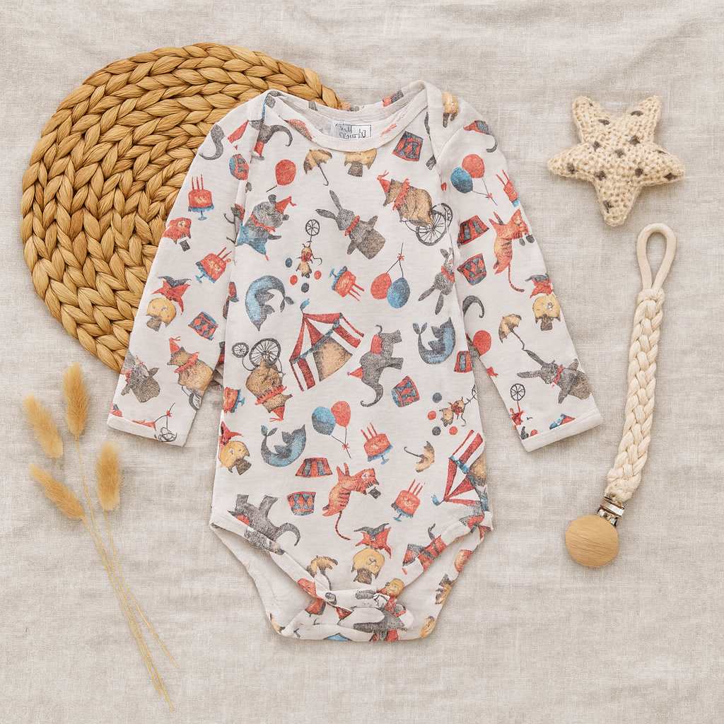 Infantil Unissex - Malha Algodão Estampado | Circo Vintage