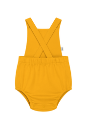 Salopete/Romper Bebê e Infantil Unissex – Algodão Premium Liso |  Amarelo
