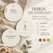 Kit Cartões de Marcos do Bebê — 30 Cartões para Imprimir | Primeiro Ano Completo