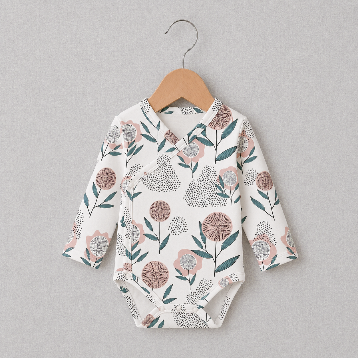 Body Kimono Recém-Nascido à 3 Meses - Cotton Adapt | Bloom