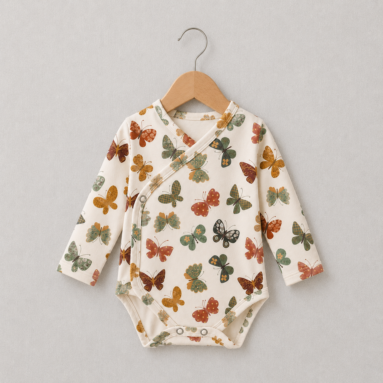 Saída Maternidade Recém-Nascido 4 Peças - Cotton Adapt | Butterflies