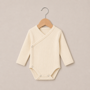 Kit: Body Kimono + Calça e Touca Orelhinha – Recém-Nascido à 3 Meses | 100% algodão - Off Whitee Winter