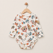 Body Kimono Recém-Nascido à 3 Meses - Malha Algodão | Circo Vintage