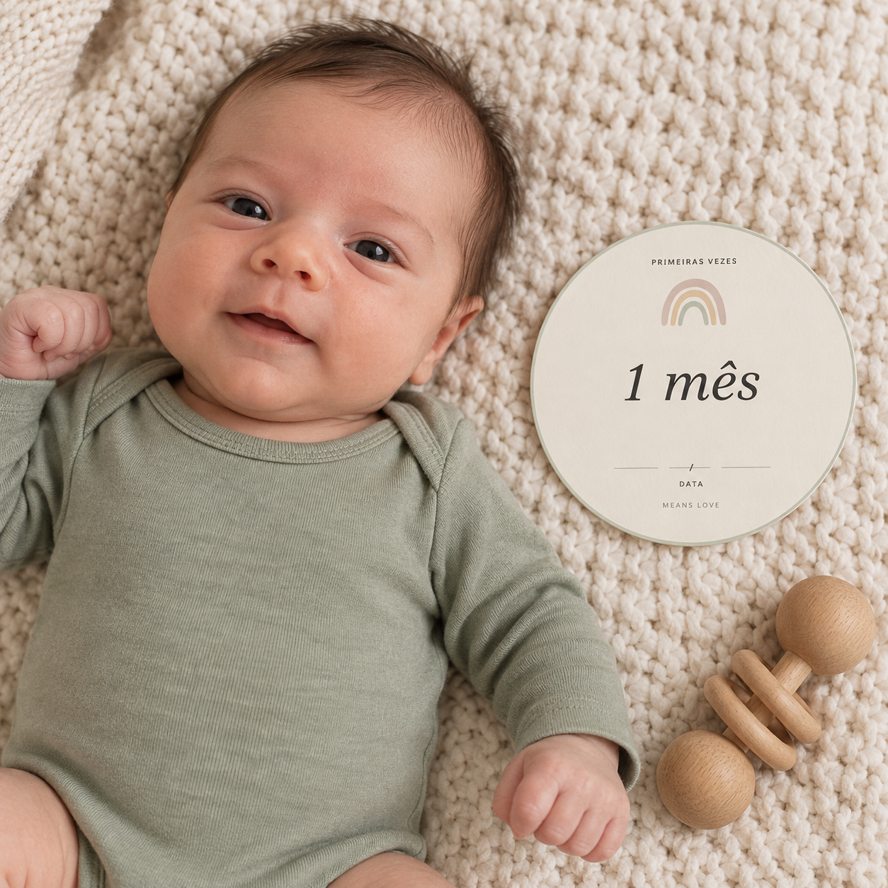 Kit Cartões de Marcos do Bebê — 30 Cartões para Imprimir | Primeiro Ano Completo