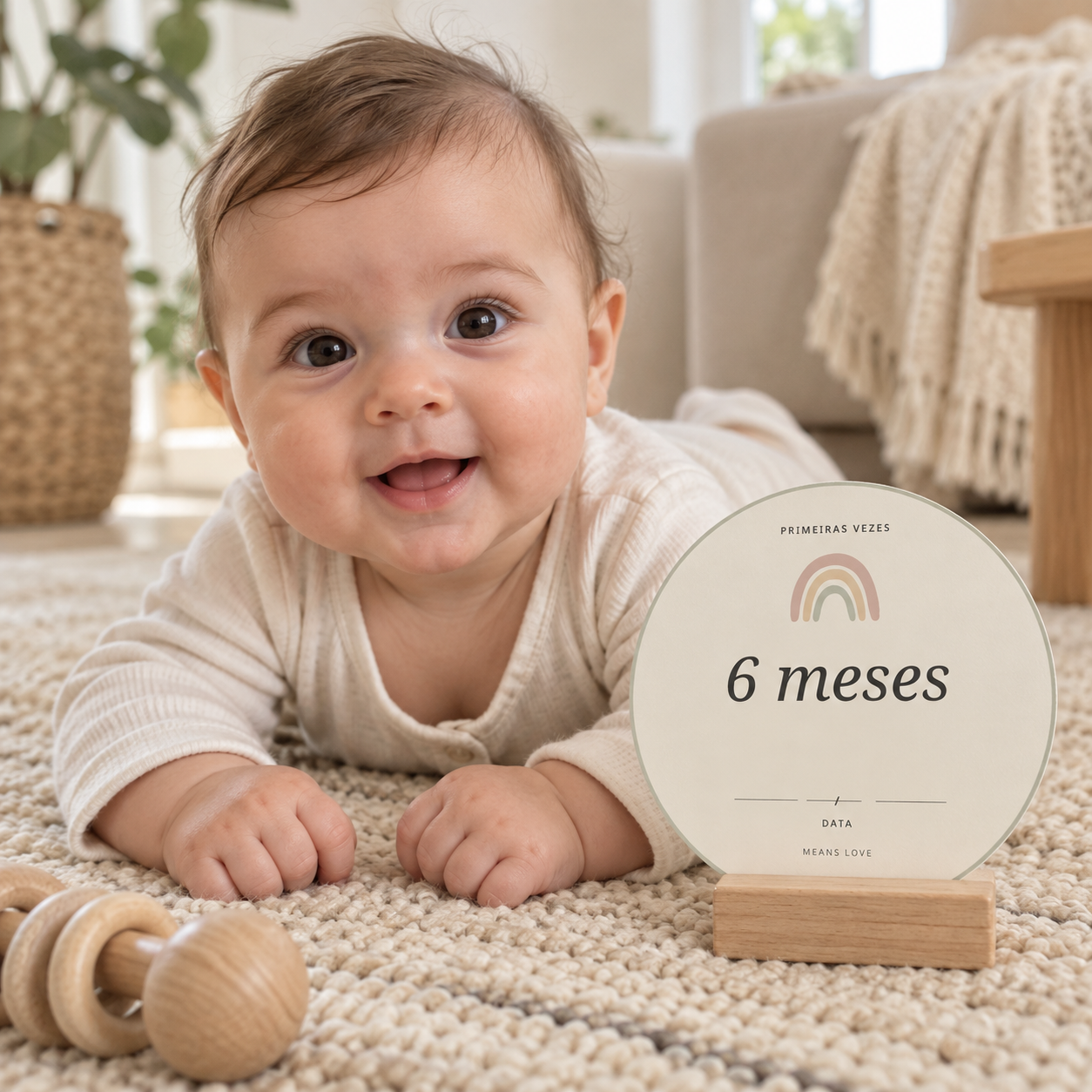 Kit Cartões de Marcos do Bebê — 30 Cartões para Imprimir | Primeiro Ano Completo
