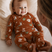 Kit Body Kimono + Calça com Pezinho Recém-Nascido a 3 Meses - Cotton Adapt | Fazendinha Encantada