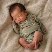 Body Kimono Recém-Nascido à 3 Meses - Cotton Adapt | Farm Days Sage