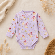 Body Kimono Recém-Nascido à 3 Meses - Cotton Adapt | Jardim Lilás