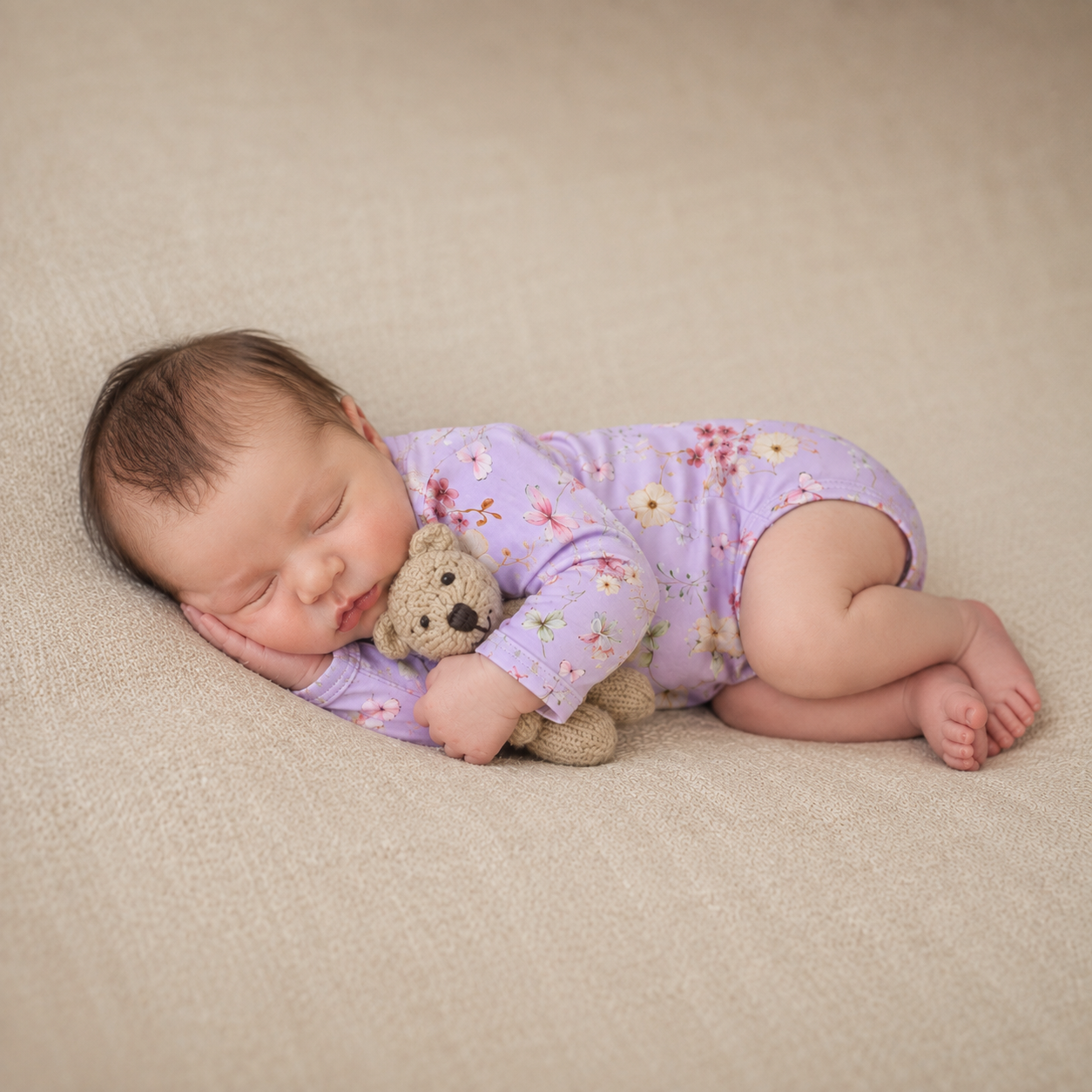 Body Kimono Recém-Nascido à 3 Meses - Cotton Adapt | Jardim Lilás
