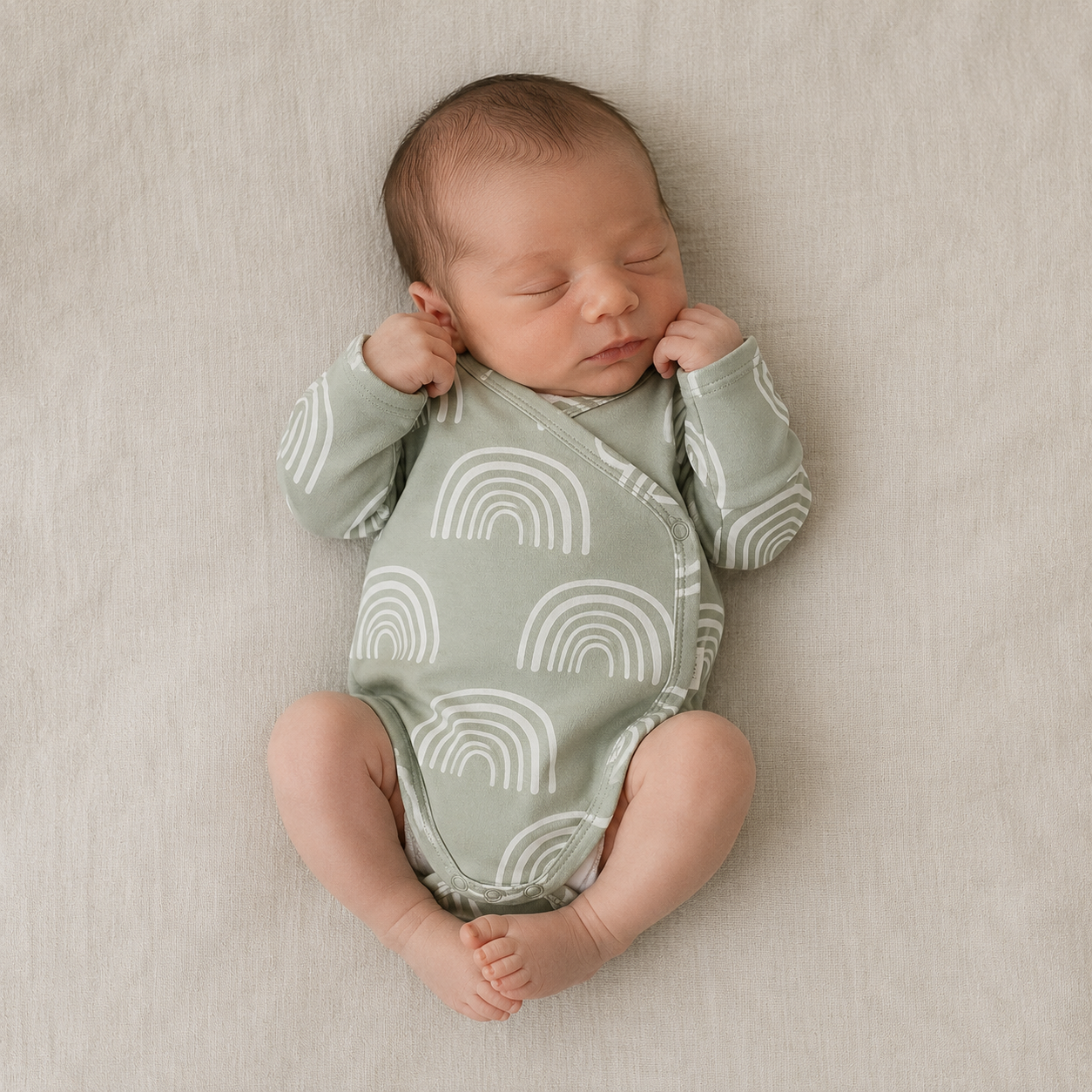Body Kimono Recém-Nascido à 3 Meses - Cotton Adapt | Nordic Rainbow