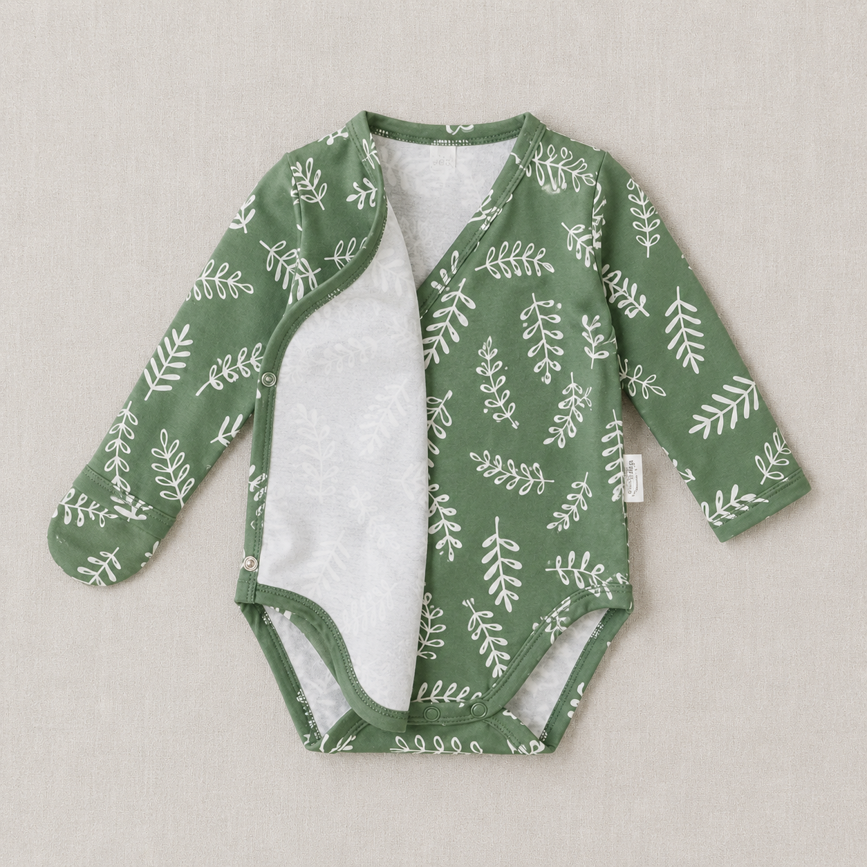 Body Kimono Recém-Nascido à 3 Meses - Cotton Adapt | Oliveiras da Sorte