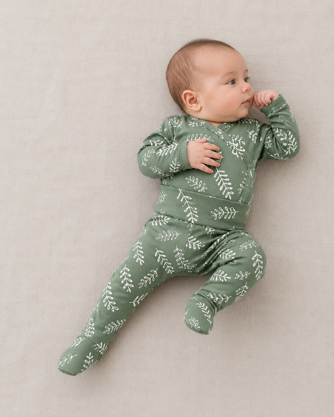 Saída Maternidade Recém-Nascido 4 Peças - Cotton Adapt | Oliveiras da Sorte