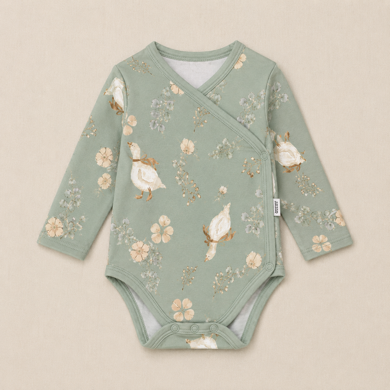 Body Kimono Recém-Nascido à 3 Meses - Cotton Adapt | Gansinhos