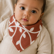 Bandana/Babador Bebê Menina - Poliéster Stretch | Galhos