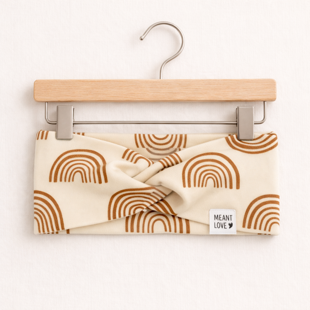 Faixinha de Cabelo - Cotton Adapt | Arcos Boho Fundo Bege
