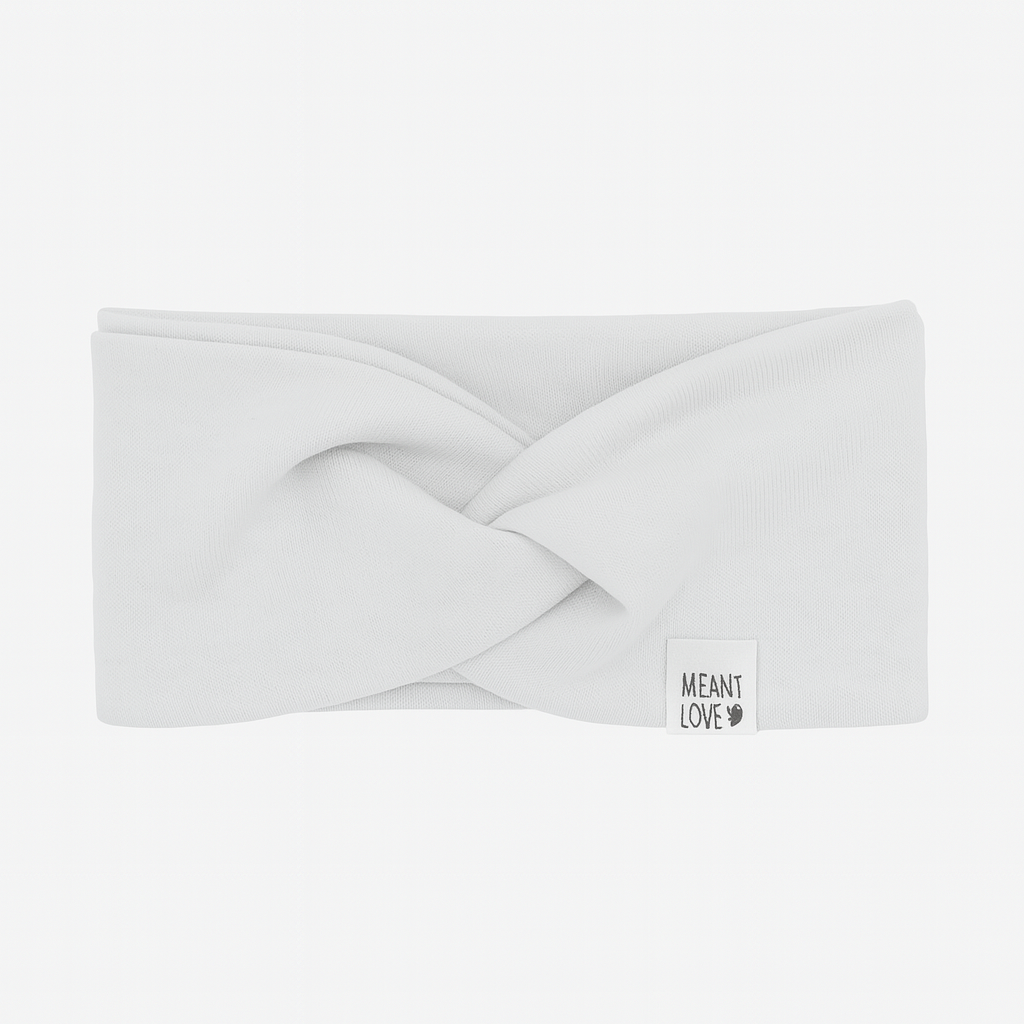 Faixinha de Cabelo Bebê - Algodão Stretch Liso | Off White