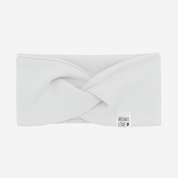 Faixinha de Cabelo Bebê - Algodão Stretch Liso | Off White