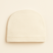 Touca Bebê Dupla - Malha Algodão Lisa | Off White