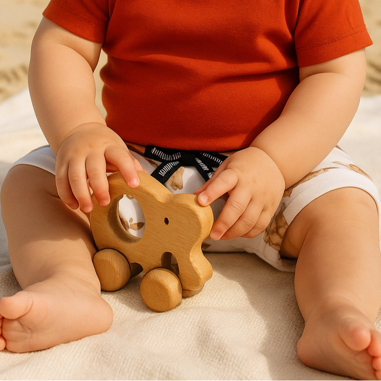 Bermuda Bebê/Infantil Menino – Algodão Premium Estampa Exclusiva | Tartarugas