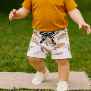 Bermuda Bebê/Infantil Menino – Algodão Premium Estampa Exclusiva | Tartarugas