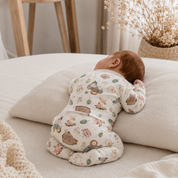 Kit Body Kimono + Calça com Pezinho Recém-Nascido a 3 Meses - Cotton Adapt | Fazendinha