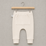 Calça Bolsão Canguru - Algodão Canelado | Off White