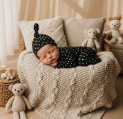 Saída Maternidade Recém-Nascido 4 Peças - Cotton Adapt | Poá Paris