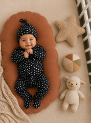 Saída Maternidade Recém-Nascido 4 Peças - Cotton Adapt | Poá Paris