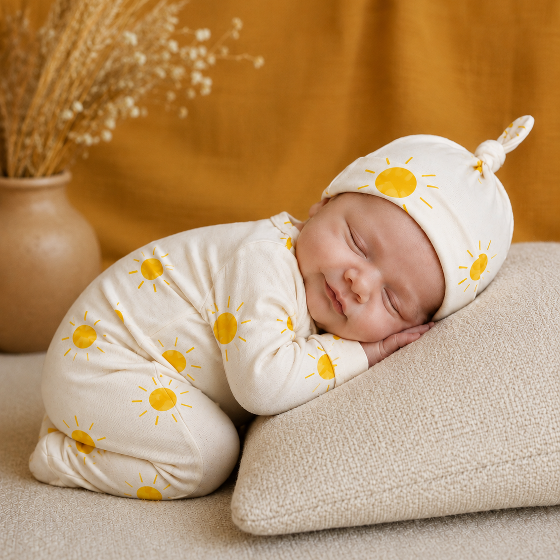 Saída Maternidade Recém-Nascido 4 Peças - Cotton Adapt | Little Sunshine