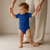 Body Manga Curta - Algodão Stretch | Azul Royal