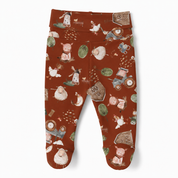 Calça Recém-Nascido à 3 meses com Pezinho – Cotton Adapt | Farm Days Terracota