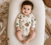 Body Kimono Recém-Nascido à 3 Meses - Cotton Adapt | Fazendinha Encantada Fundo Off White