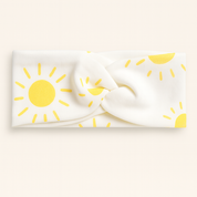 Faixinha de Cabelo Bebê - Algodão Stretch Estampa Exclusiva | Dia de Sol